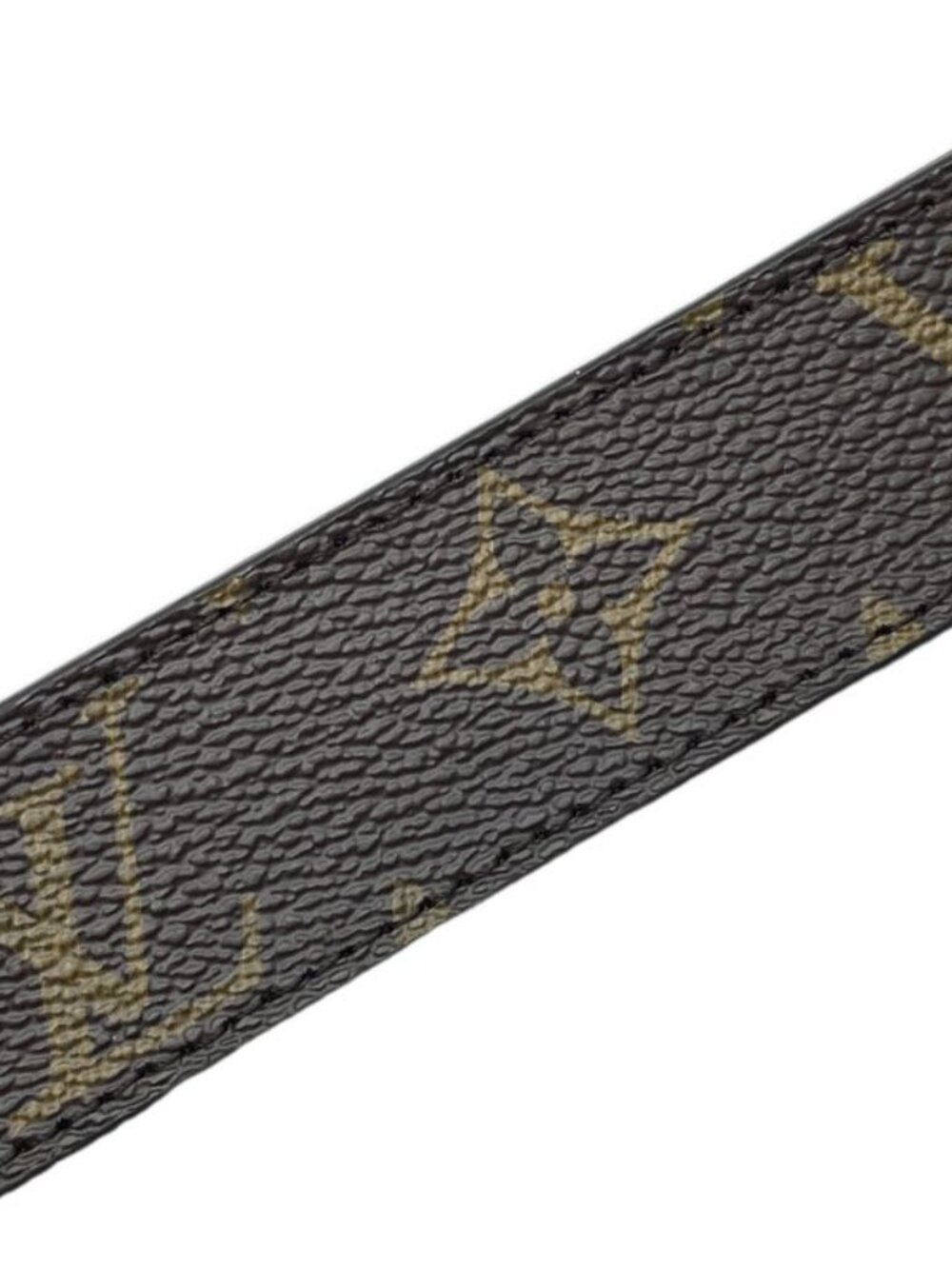Louis Vuitton Belt Ceinture Monogram Canvas Brown Gold - Picture 3 of 9